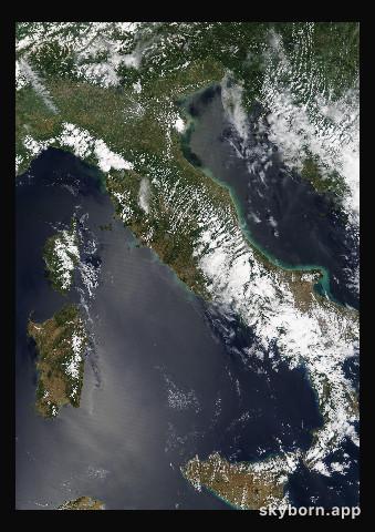 The Earth on 23 June 2010 · Italy and the Adriatic