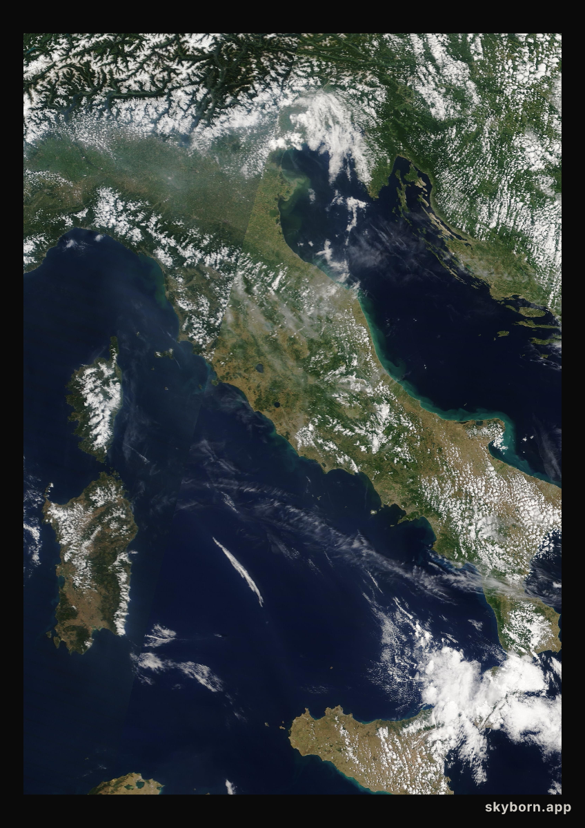 The Earth on 24 June 2010 · Italy and the Adriatic