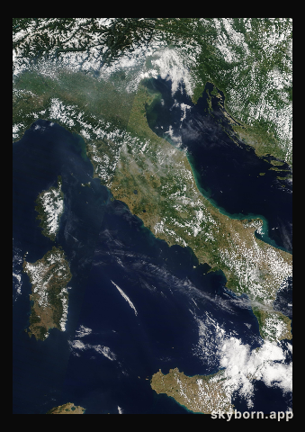 The Earth on 24 June 2010 · Italy and the Adriatic