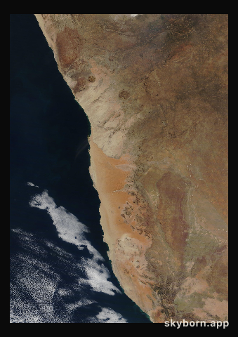 The Earth on 26 June 2010 · Namib Desert