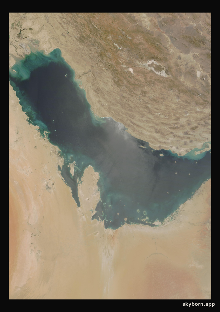 The Earth on 28 June 2010 · Persian Gulf