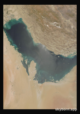 The Earth on 28 June 2010 · Persian Gulf