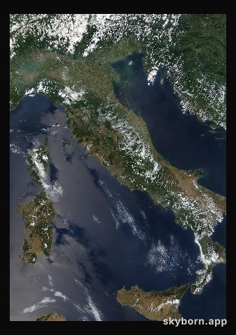The Earth on 30 June 2010 · Italy and the Adriatic