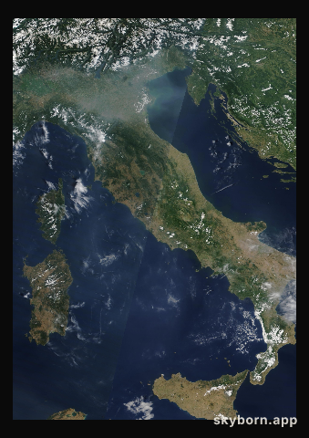 The Earth on 3 July 2010 · Italy and the Adriatic