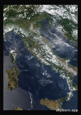 The Earth on 7 July 2010 · Italy and the Adriatic