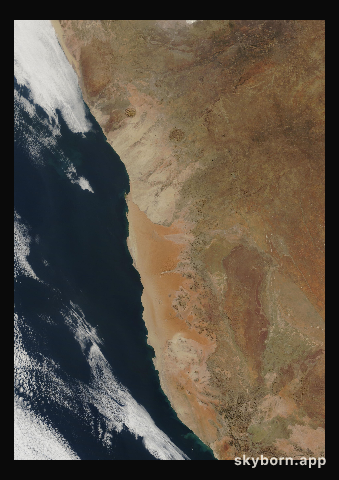 The Earth on 9 July 2010 · Namib Desert