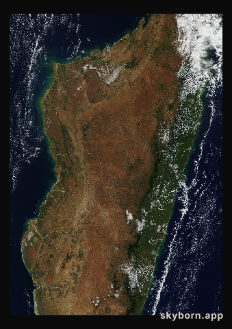 The Earth on 11 July 2010 · Madagascar