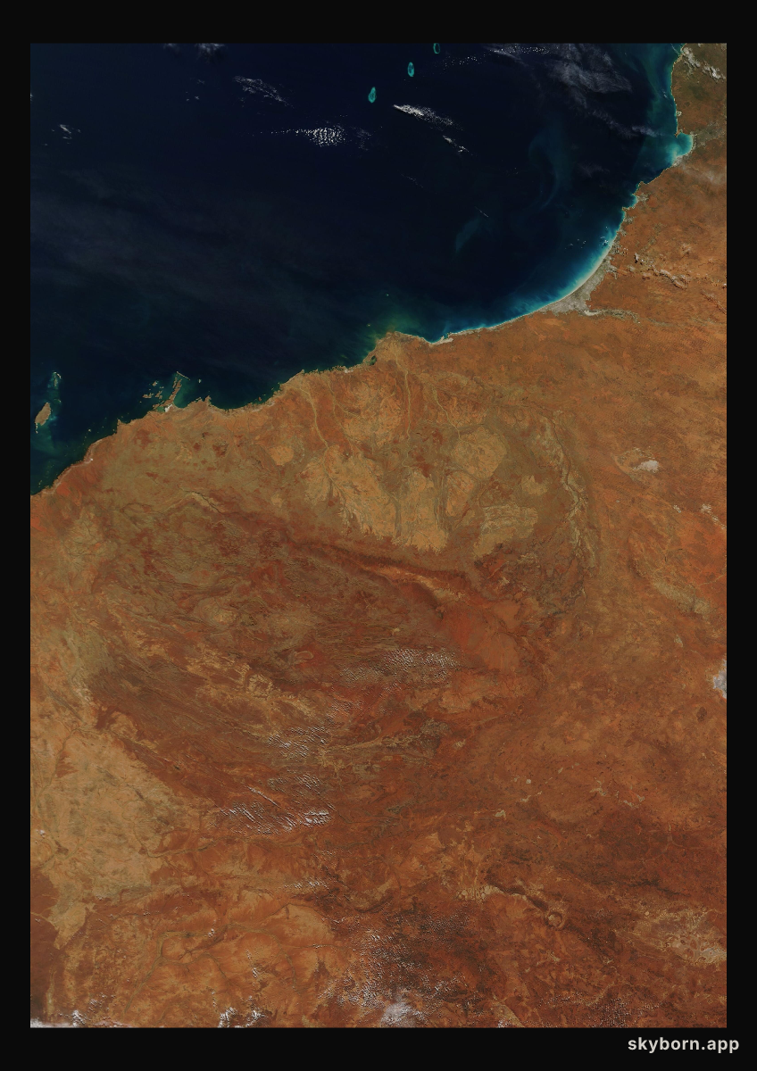 The Earth on 13 July 2010 · Pilbara, Western Australia