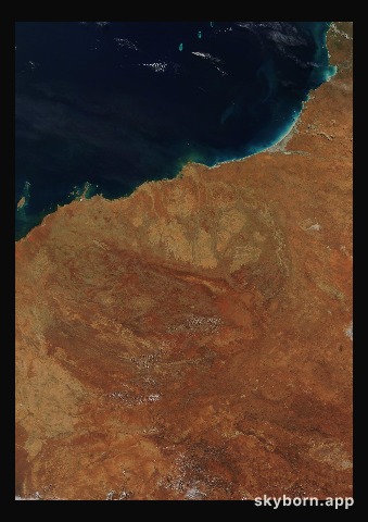 The Earth on 13 July 2010 · Pilbara, Western Australia