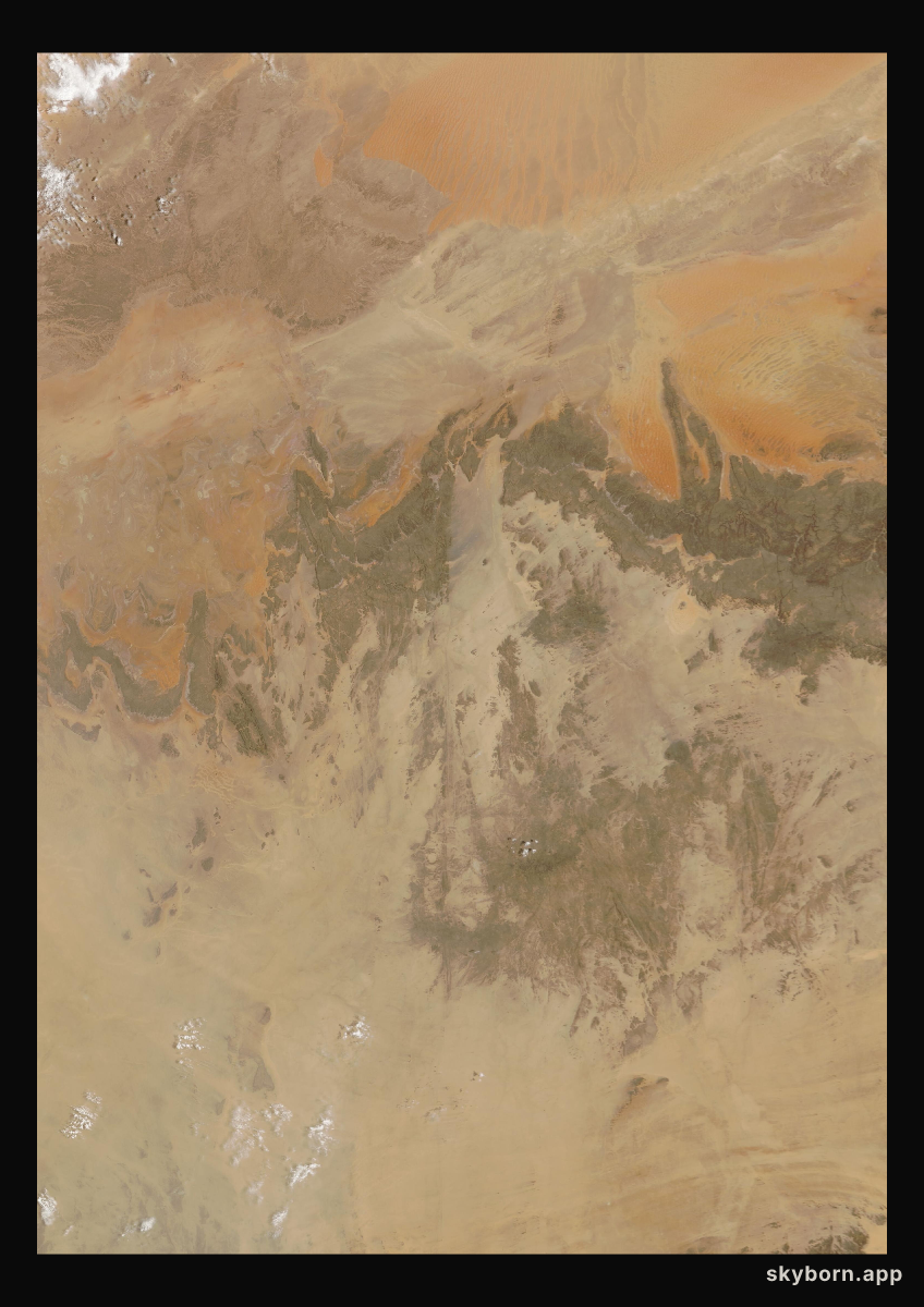 The Earth on 14 July 2010 · Sahara, Algeria