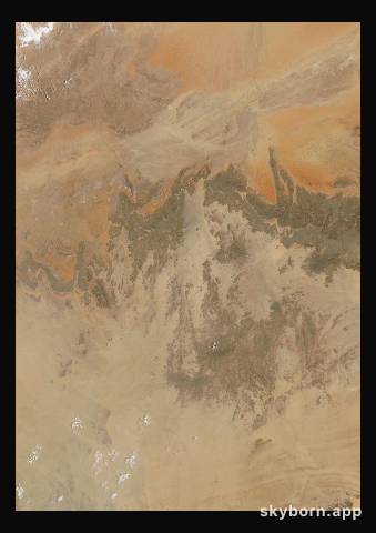 The Earth on 14 July 2010 · Sahara, Algeria
