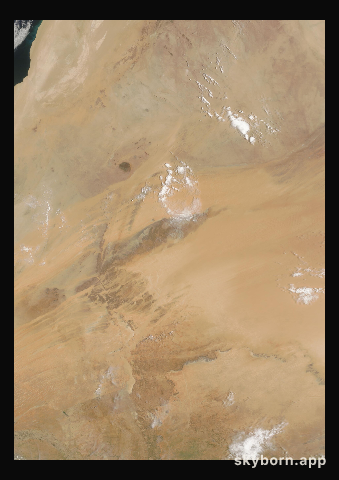 The Earth on 15 July 2010 · Eye of the Sahara, Mauritania