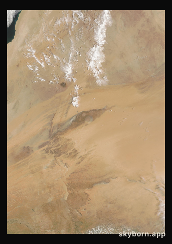 The Earth on 22 July 2010 · Eye of the Sahara, Mauritania