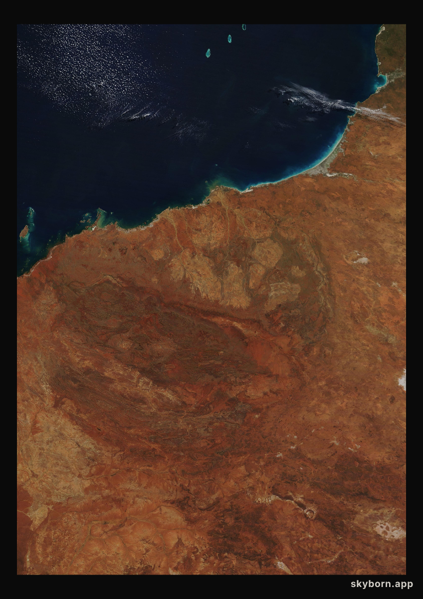 The Earth on 23 July 2010 · Pilbara, Western Australia