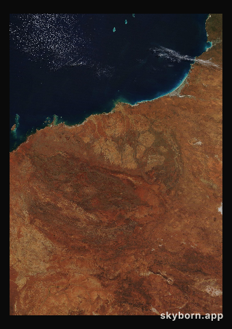 The Earth on 23 July 2010 · Pilbara, Western Australia