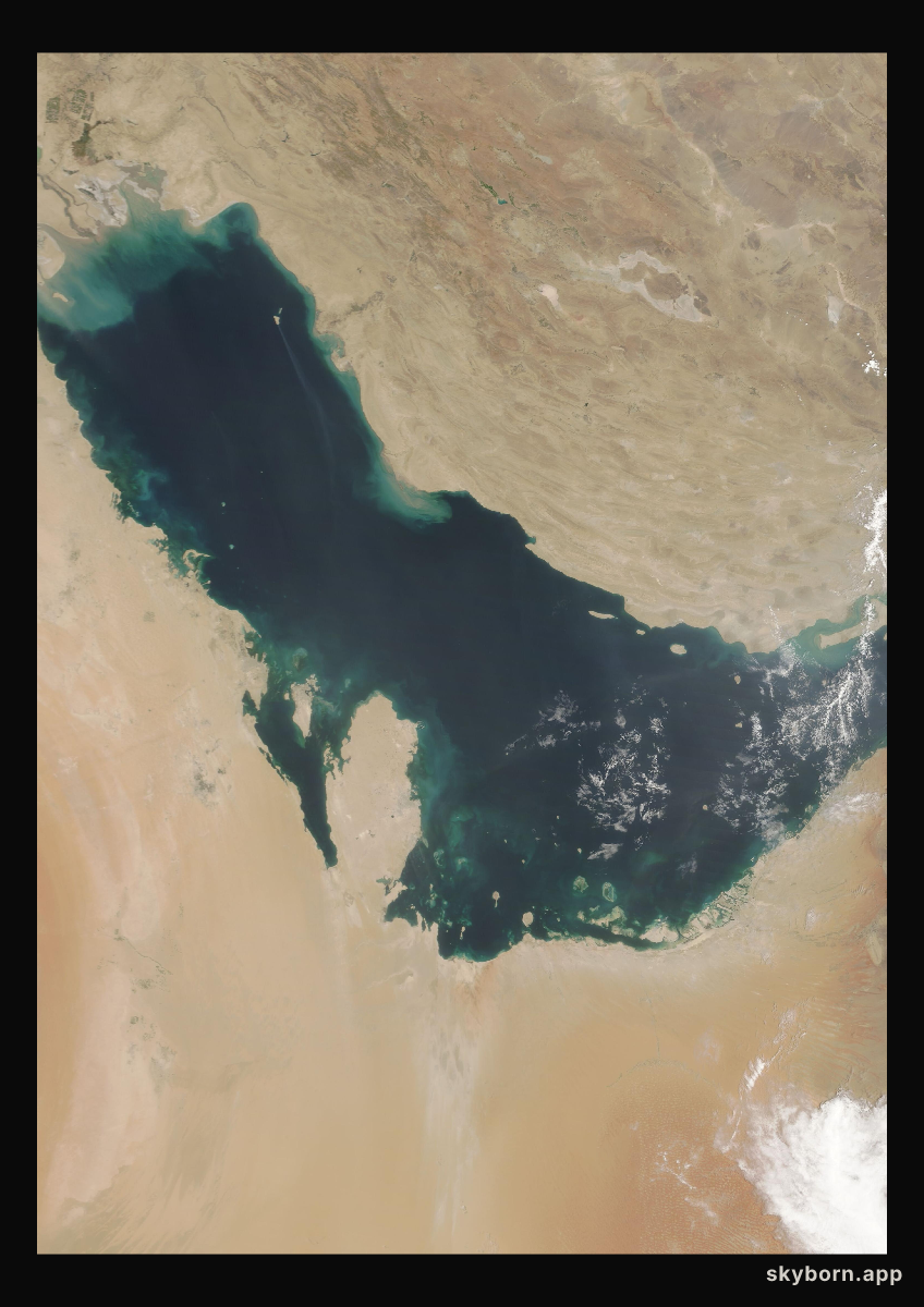 The Earth on 27 July 2010 · Persian Gulf