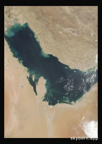 The Earth on 27 July 2010 · Persian Gulf