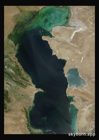 The Earth on 30 July 2010 · Caspian Sea