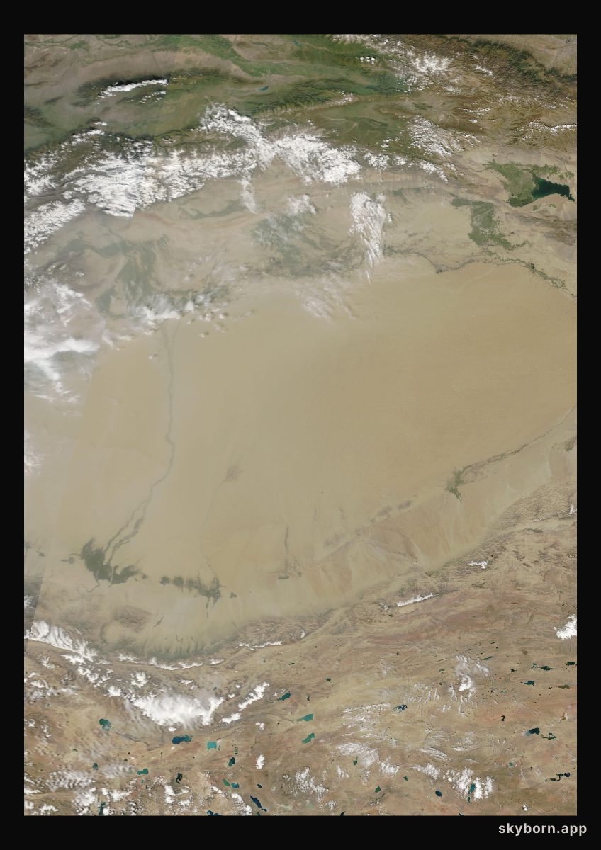The Earth on 1 September 2010 · Taklamakan Desert