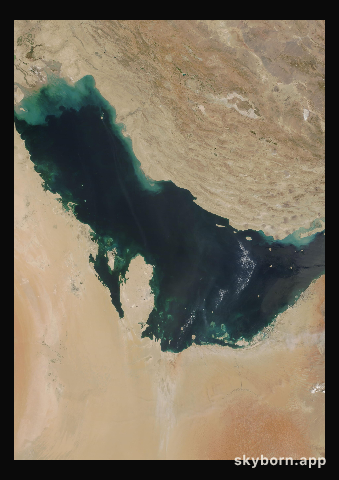The Earth on 11 September 2010 · Persian Gulf