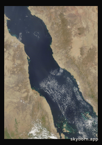 The Earth on 14 September 2010 · Red Sea