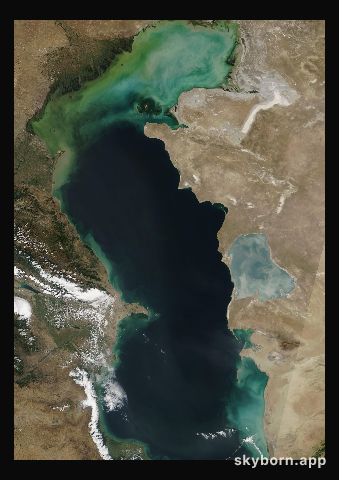 The Earth on 17 September 2010 · Caspian Sea