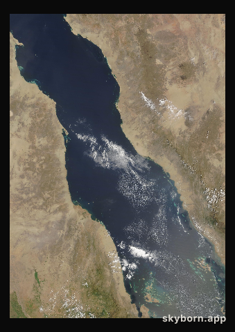 The Earth on 19 September 2010 · Red Sea