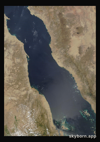 The Earth on 26 September 2010 · Red Sea
