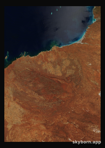 The Earth on 27 September 2010 · Pilbara, Western Australia