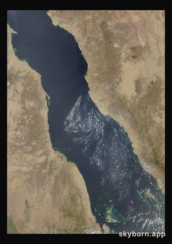 The Earth on 28 September 2010 · Red Sea