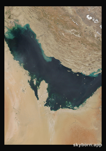 The Earth on 4 October 2010 · Persian Gulf
