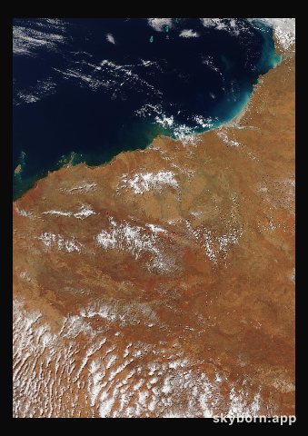 The Earth on 10 October 2010 · Pilbara, Western Australia