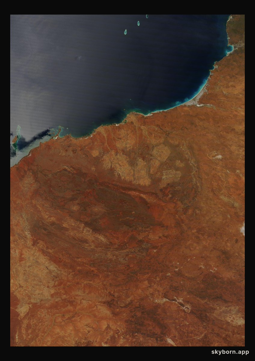 The Earth on 18 October 2010 · Pilbara, Western Australia