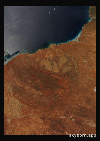 The Earth on 18 October 2010 · Pilbara, Western Australia