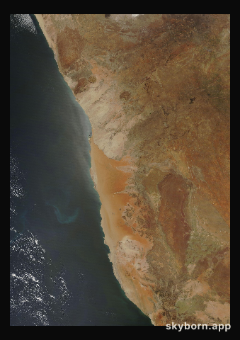 The Earth on 25 October 2010 · Namib Desert
