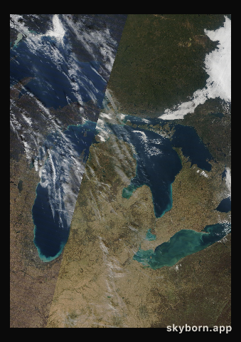 The Earth on 8 November 2010 · Great Lakes