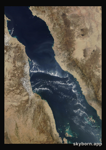 The Earth on 4 December 2010 · Red Sea