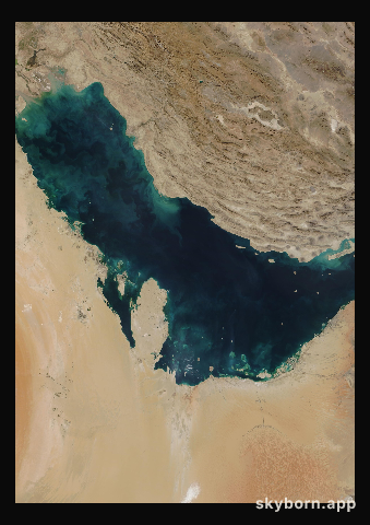 The Earth on 5 December 2010 · Persian Gulf