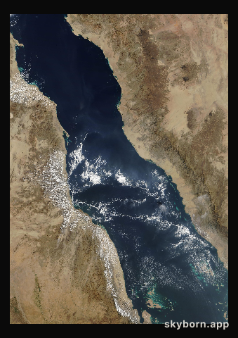 The Earth on 6 December 2010 · Red Sea