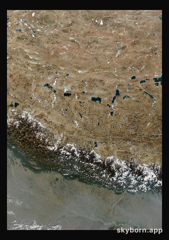 The Earth on 11 December 2010 · Himalaya and Tibet