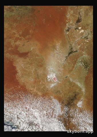 The Earth on 12 December 2010 · Lake Eyre, Australia