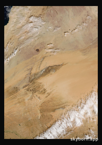 The Earth on 13 December 2010 · Eye of the Sahara, Mauritania