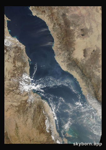 The Earth on 27 December 2010 · Red Sea