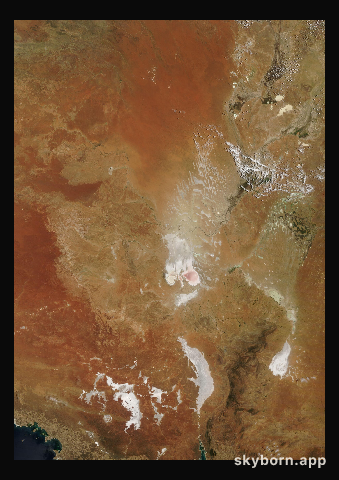 The Earth on 28 December 2010 · Lake Eyre, Australia