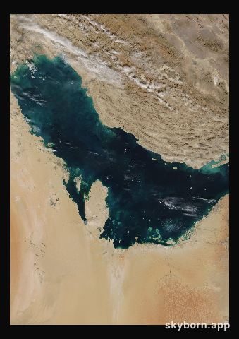 The Earth on 30 December 2010 · Persian Gulf