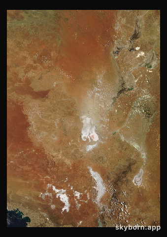 The Earth on 22 January 2011 · Lake Eyre, Australia