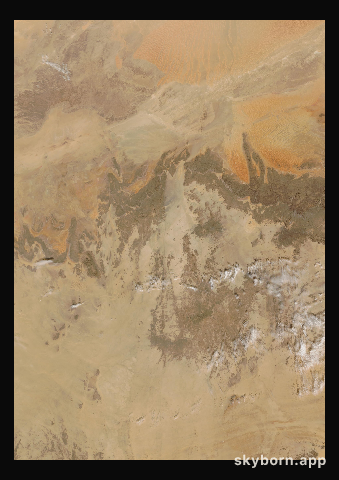 The Earth on 28 January 2011 · Sahara, Algeria