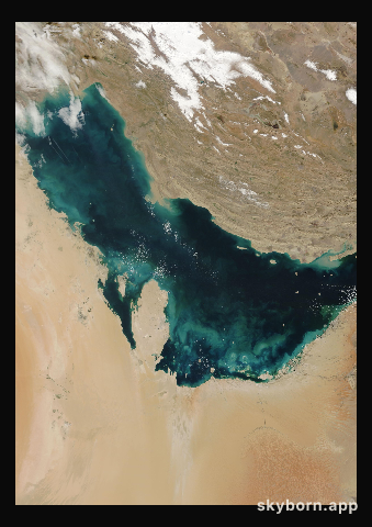 The Earth on 4 February 2011 · Persian Gulf
