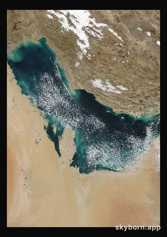 The Earth on 7 February 2011 · Persian Gulf