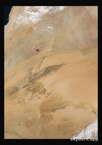 The Earth on 10 February 2011 · Eye of the Sahara, Mauritania